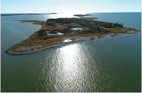 mid-bay island