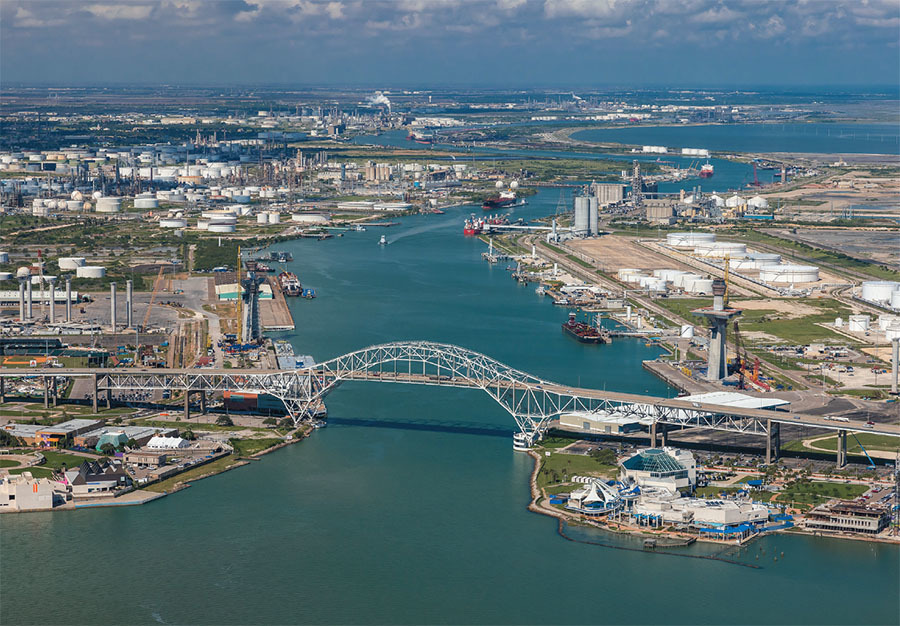 the port of corpus christis inner harbor entrance