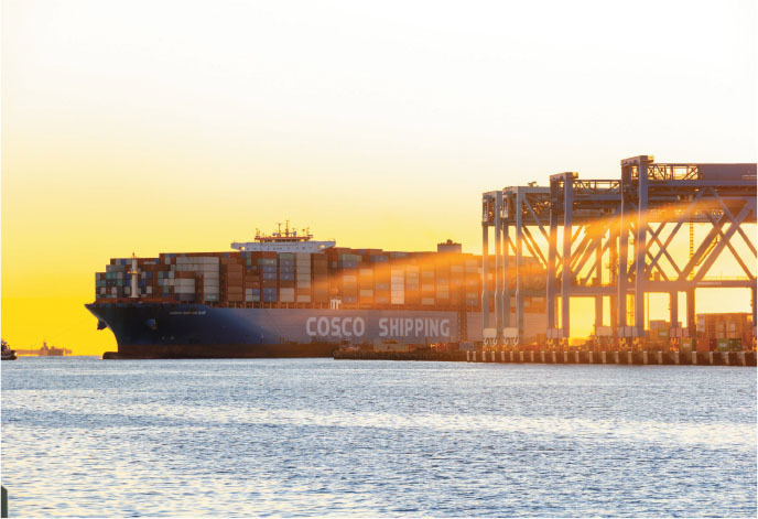 container ship cosco shipping rose